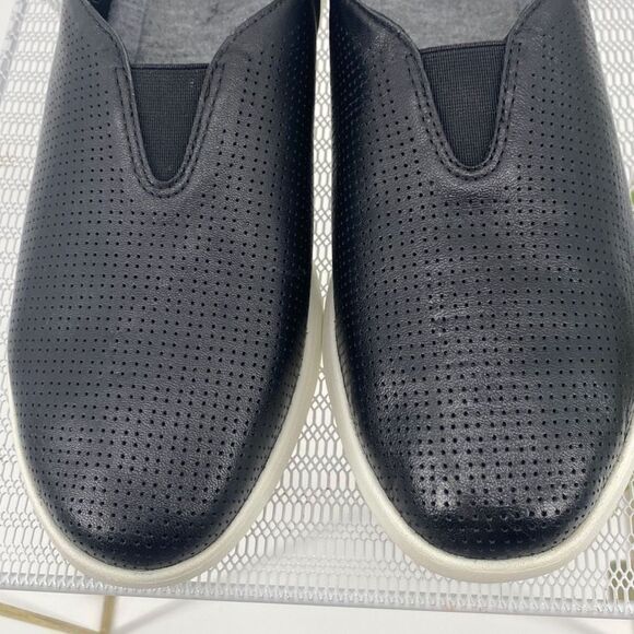 ABEO Virge Leather Comfort Slip -On Flats Breathable Black 8.5 New - Picture 6 of 11